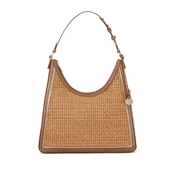 Brahmin Tabitha Honey Brown Sandalwood Medium Shoulder NEW - Picture 1 of 12